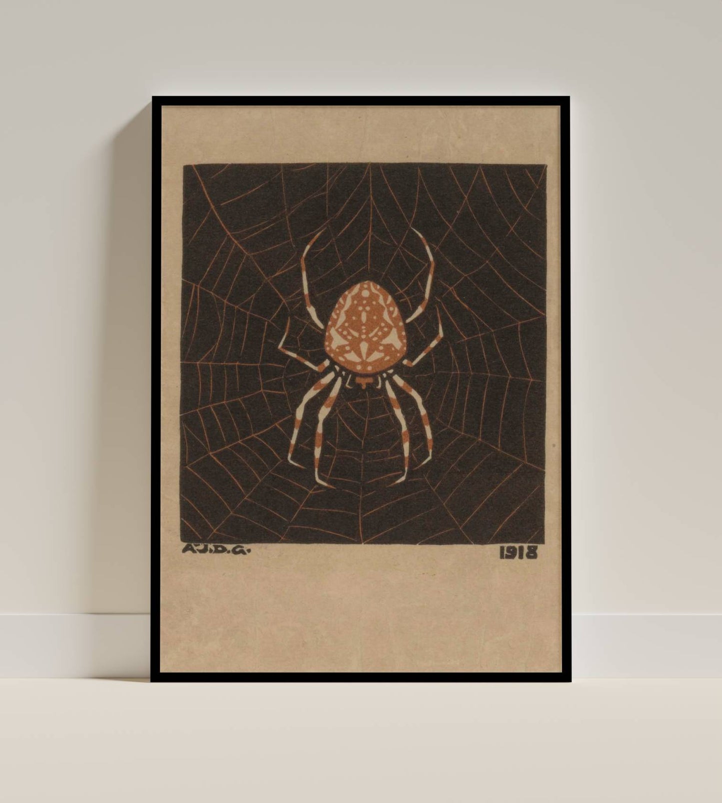 Art Nouveau Spider Web Print