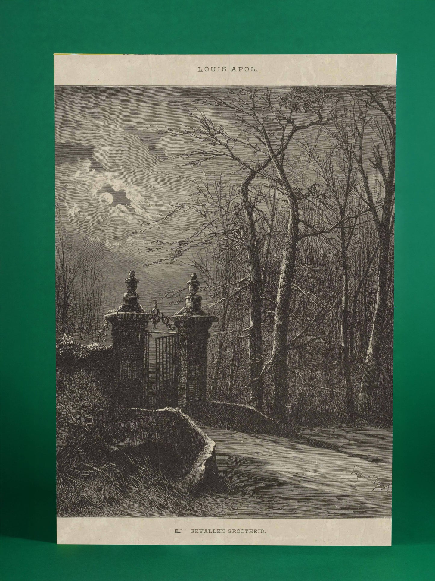 Moonlit Gate by Louis Apol – Fallen Grandeur