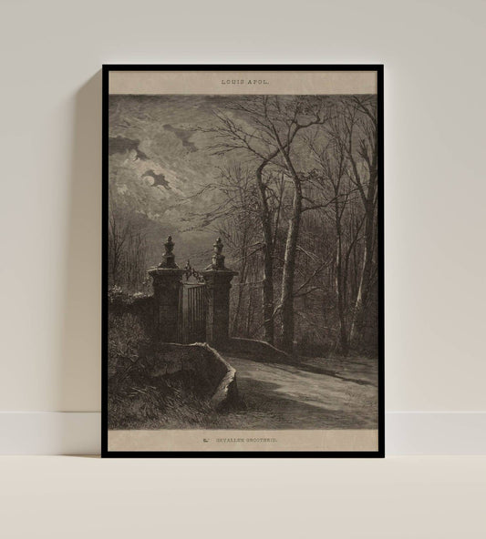 Moonlit Gate by Louis Apol – Fallen Grandeur