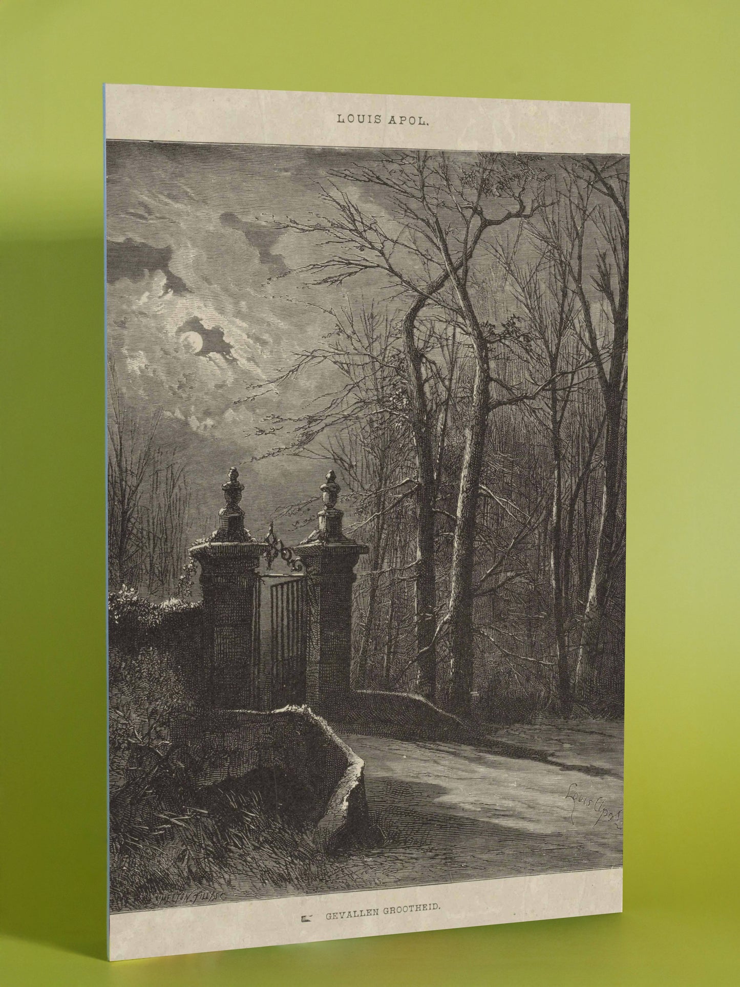 Moonlit Gate by Louis Apol – Fallen Grandeur