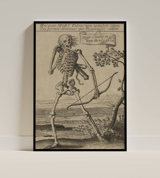 Death with Bow – 17th Century Engraving