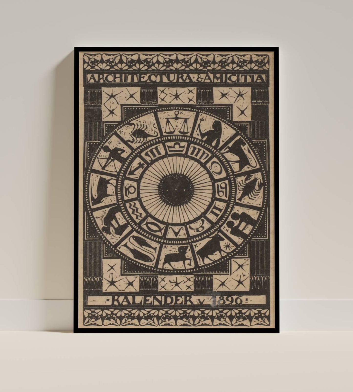 1896 Architectural Zodiac Calendar