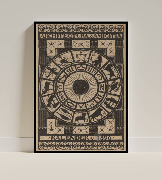 1896 Architectural Zodiac Calendar