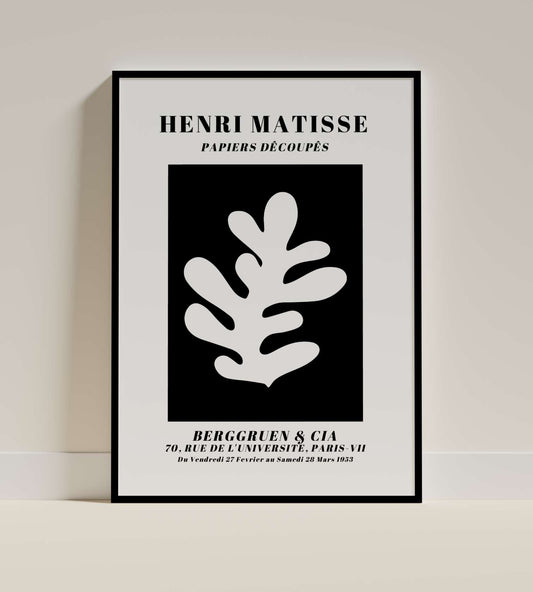 Matisse Inspired Art Print – Modern Botanical Cut-Out
