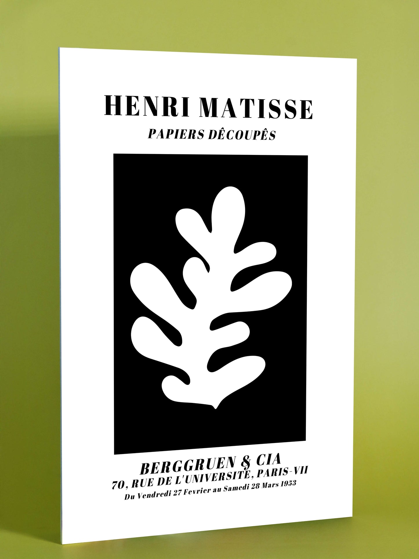 Matisse Inspired Art Print – Modern Botanical Cut-Out