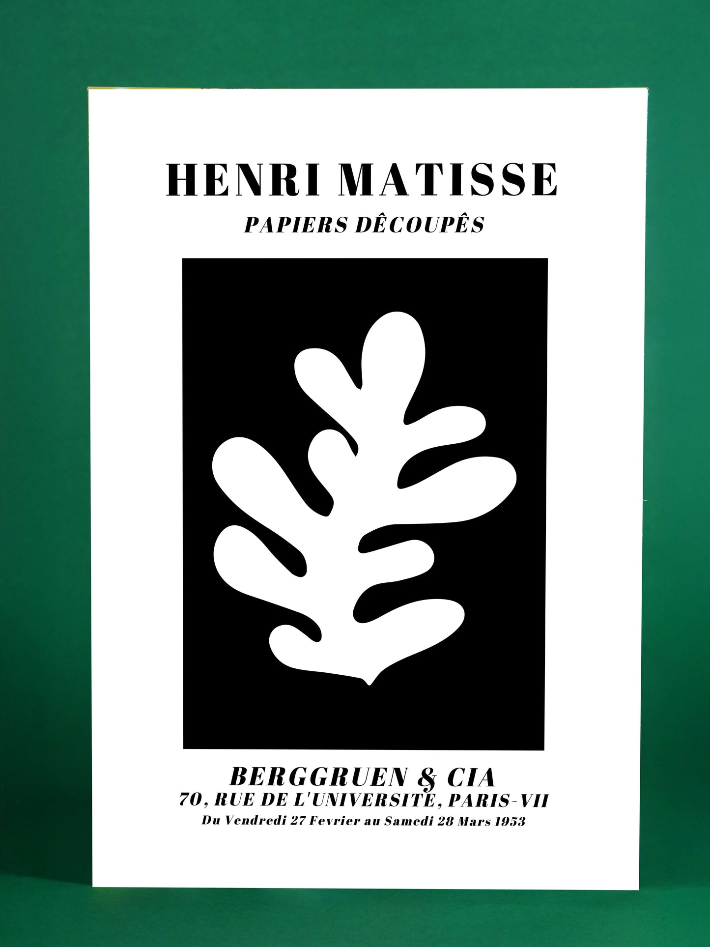 Matisse Inspired Art Print – Modern Botanical Cut-Out