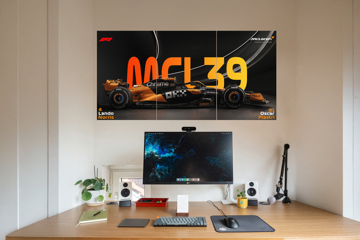 McLaren MCL39 A3 Split Poster