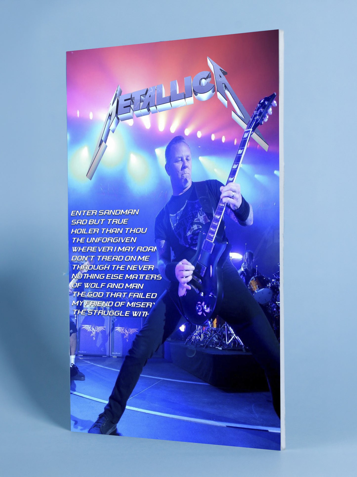 Metallica – Live Lights Tracklist Poster