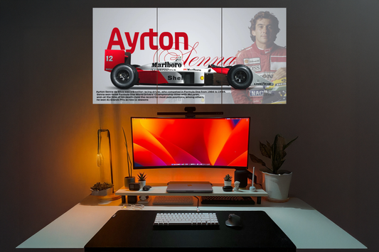 Ayrton Senna Split Poster